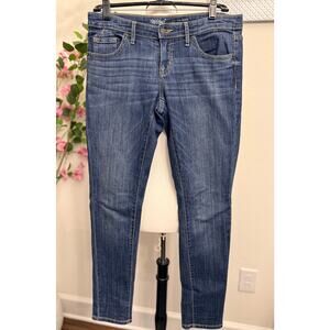 Mossimo Low Rise Skinny Jeans Women’s 6/28 Y2K Dark Wash Stretch Denim